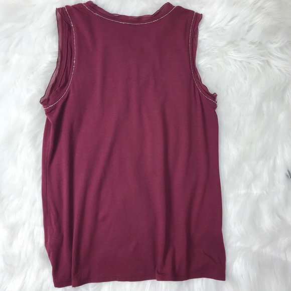 🌻3 for $15🌻 J Jill Maroon Sleeveless Top 🌺 - Picture 2 of 5
